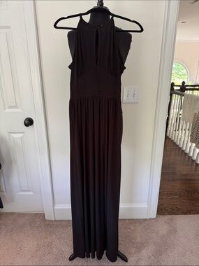 MICHAEL Michael Kors Black Halter Maxi Dress